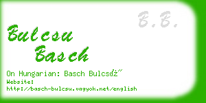 bulcsu basch business card